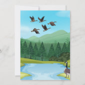 Canada Goose Birthday Einladung (Rückseite)