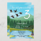 Canada Goose Birthday Einladung (Vorne/Hinten)