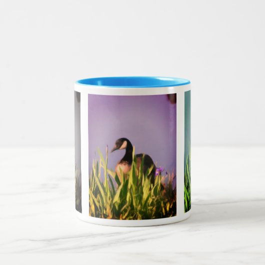 Canada Goose Ire Nature Art Zweifarbige Tasse (Mittel)