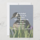 Canada Goose Iris Art Party Einladung (Vorderseite)