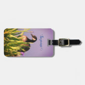 Canada Goose Irises Nature Painting Personalisiert Gepäckanhänger (Vorderseite horizontal)