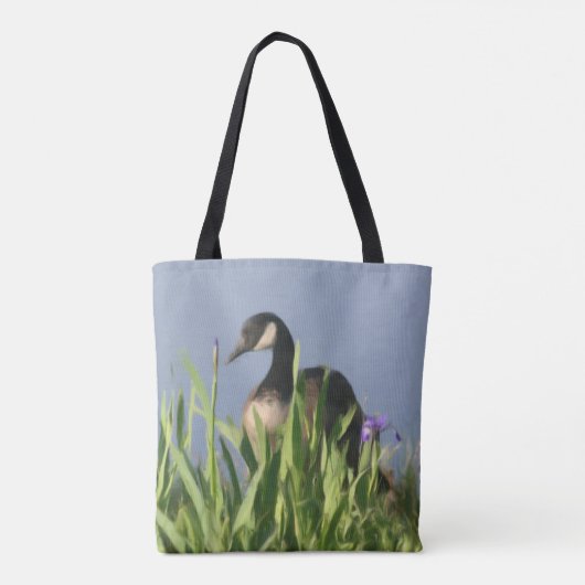 Canada Goose Irises Natureainting Tasche (Rückseite)