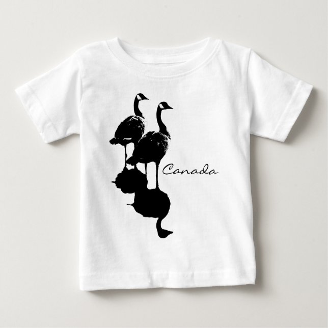 Canada Goose Souvenir Baby T - Shirt & Gänse Gesch (Vorderseite)