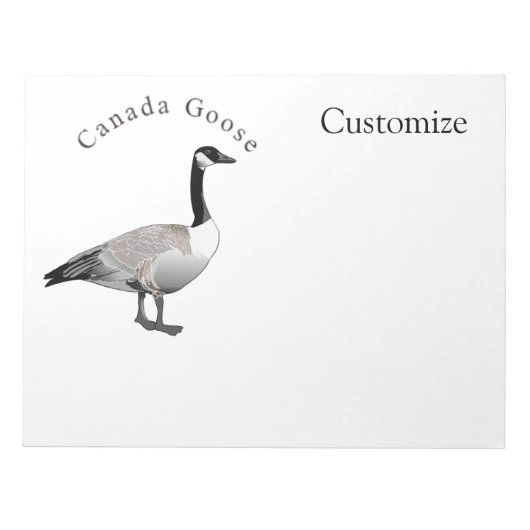 Canada Gose Gander Thunder_Cove Notizblock (Vorderseite)