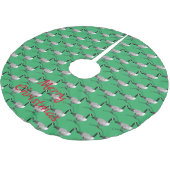 Canada Gose Gander Thunder_Cove Polyester Weihnachtsbaumdecke (Schrägansicht)