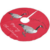 Canada Gose Gander Thunder_Cove Polyester Weihnachtsbaumdecke (Schrägansicht)