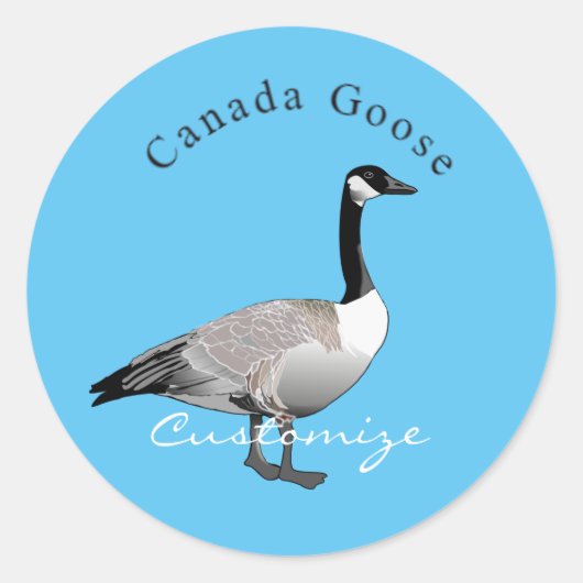 Canada Gose Gander Thunder_Cove Runder Aufkleber (Vorderseite)