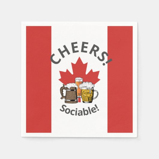CANADA Great Canadian Beer Paper Serviette (Vorderseite)