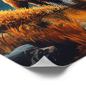 Canada Grizzly Bear Travel Poster (Ecke)