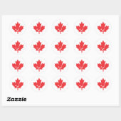 Canada Hockey Maple Leaf Runder Aufkleber (Blatt)