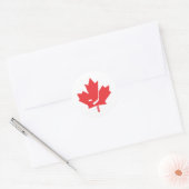 Canada Hockey Maple Leaf Runder Aufkleber (Umschlag)