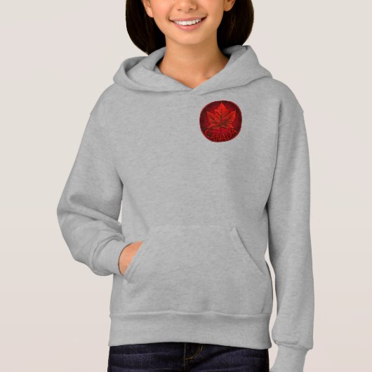 Canada Hoodie Canada Girls Maple Leaf Shirt Hoodie (Vorderseite)