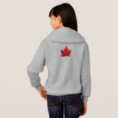 Canada Hoodie Canada Girls Maple Leaf Shirt Hoodie (Schwarz voll)