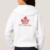 Canada Hoodie Individuelle Name Kid's Souvenir Shi (Rückseite)