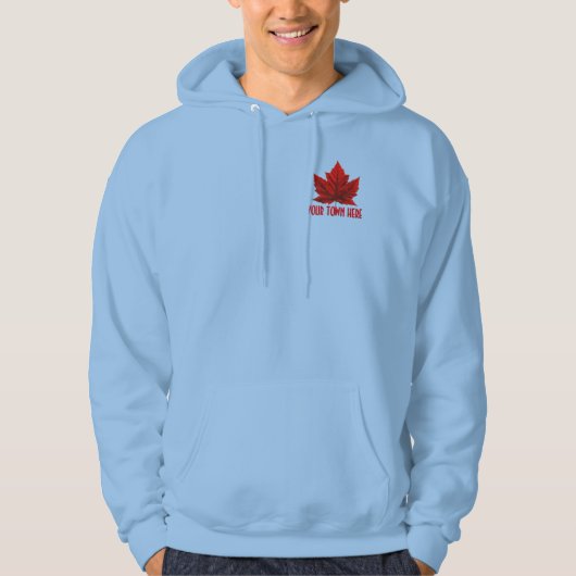Canada Hoodie Personalisiert Canada Hooded Jacken (Vorderseite)