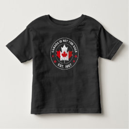 Canada ist nicht zum Verkauf Est 1867 kanadische F Kleinkind T-shirt