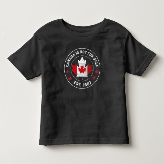 Canada ist nicht zum Verkauf Est 1867 kanadische F Kleinkind T-shirt (Vorderseite)
