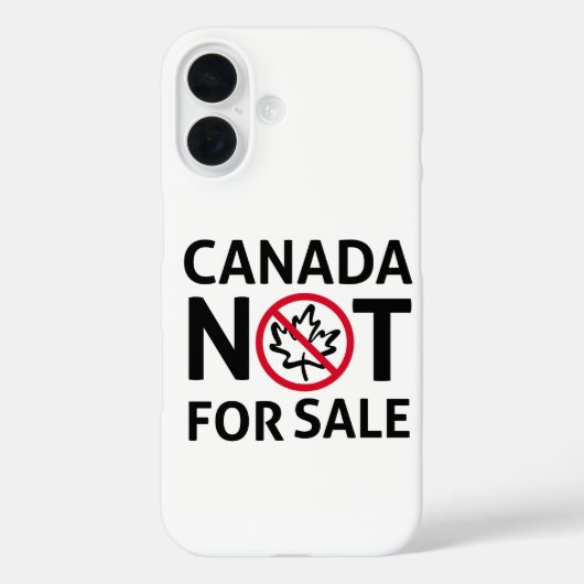 CANADA ist nicht zum Verkauf Freedom Canadian Oh L Case-Mate iPhone Hülle (Rückseite)
