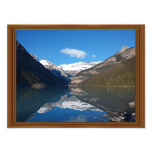Canada Lake Louise Rocky Mountain Holzrahmen druck