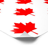 Canada-Ländersymbol-Mappenblattmuster Poster (Ecke)