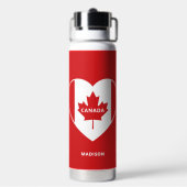 CANADA Liebe individuelle Name Trinkflasche (Hinten)