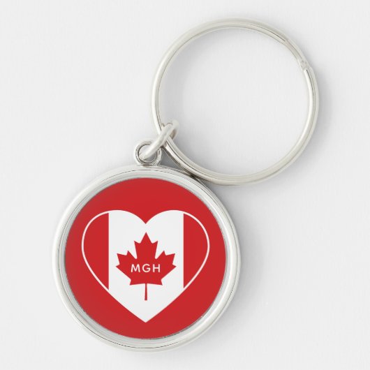 Canada Love custom monogram key chains Schlüsselanhänger (Vorne)