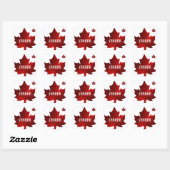 CANADA Mail-Aufkleber Quadratischer Aufkleber (Blatt)