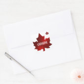 CANADA Mail-Aufkleber Quadratischer Aufkleber (Umschlag)