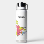Canada Map individuelle Name Trinkflasche (Hinten)