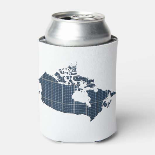 Canada Map with solar panel overlay Dosenkühler (Kanne Vorderseite)
