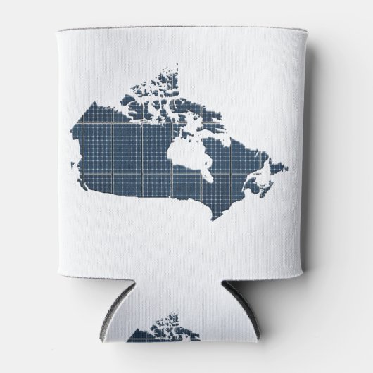 Canada Map with solar panel overlay Dosenkühler (Vorderseite)