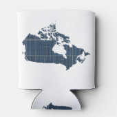 Canada Map with solar panel overlay Dosenkühler (Rückseite)