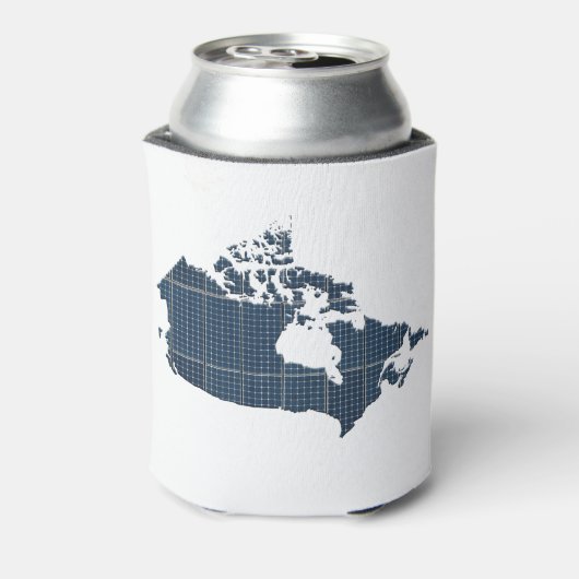 Canada Map with solar panel overlay Dosenkühler (Kanne Rückseite)