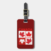 Canada Maple Blätter Travel Gepäckanhänger (Vorderseite vertikal)