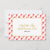 CANADA MAPLE Christliche Hochzeitungs-RSVP-Antwort RSVP Karte (Rückseite)