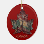 Canada Maple Leaf Art Ornamente Custom (Links)