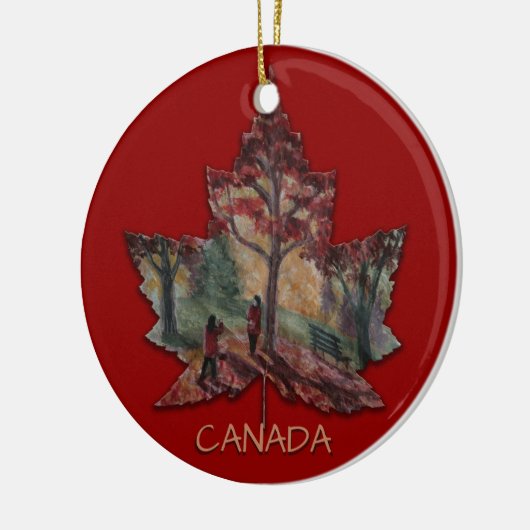 Canada Maple Leaf Art Ornamente Custom (Links)