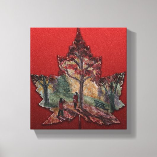 Canada Maple Leaf Art Prints - Leinwand (Vorderseite)