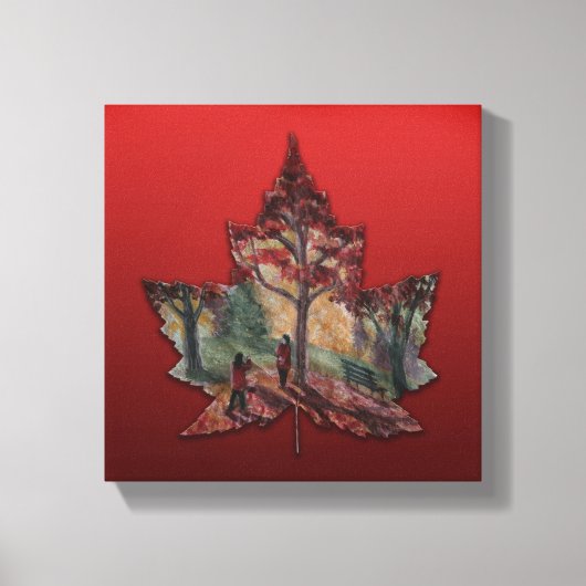 Canada Maple Leaf Art Prints - Leinwand (Vorderseite)