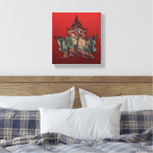 Canada Maple Leaf Art Prints - Leinwand (Insitu (Schlafzimmer))
