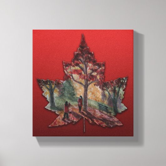 Canada Maple Leaf Art Prints - Leinwand (Vorderseite)