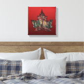 Canada Maple Leaf Art Prints - Leinwand (Insitu (Schlafzimmer))