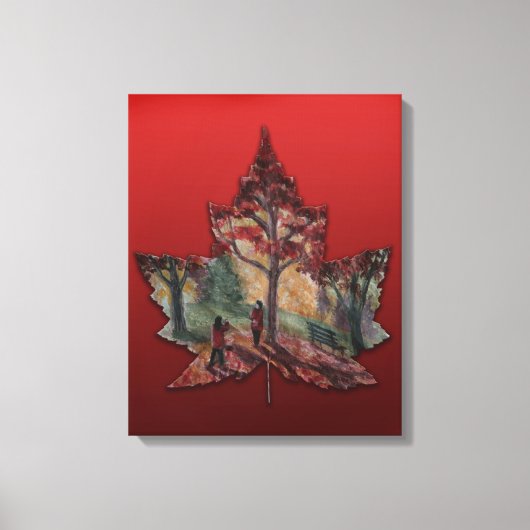 Canada Maple Leaf Art Prints - Leinwand (Vorderseite)