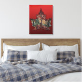 Canada Maple Leaf Art Prints - Leinwand (Insitu (Schlafzimmer))