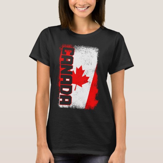 Canada Maple Leaf Canadian Flag Pride 4 T-Shirt (Vorderseite)