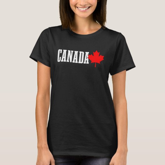 Canada Maple Leaf Canadian Flag Pride T-Shirt (Vorderseite)