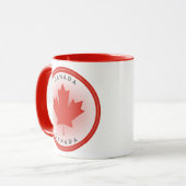 Canada Maple Leaf Circle Shape Tasse (Vorderseite Links)