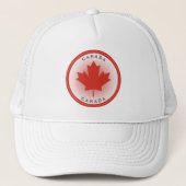 Canada Maple Leaf Circle Shape Truckerkappe (Vorderseite)