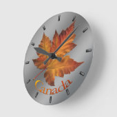 Canada Maple Leaf Clock Canada Souvenir Wall Clock Runde Wanduhr (Winkel)