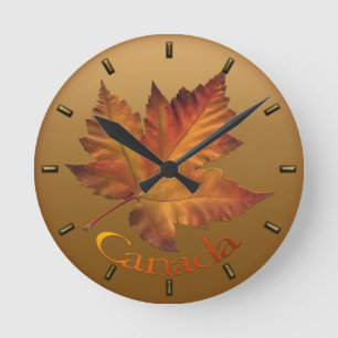 Canada Maple Leaf Clock Canada Souvenir Wall Clock Runde Wanduhr